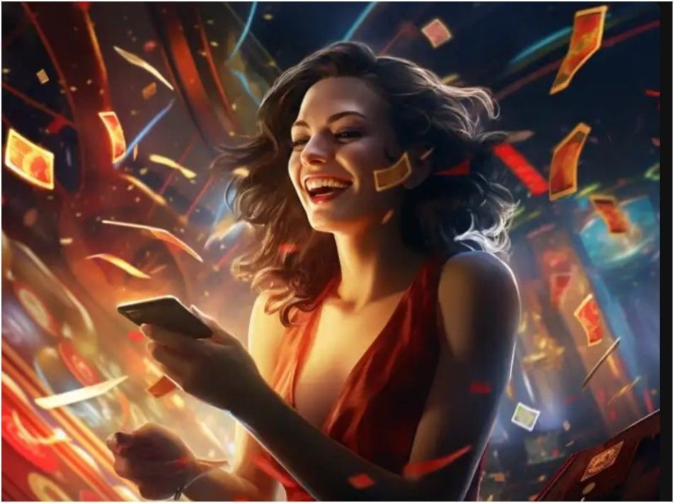 Ilustrasi akses judi online dot77 dengan perangkat mobile